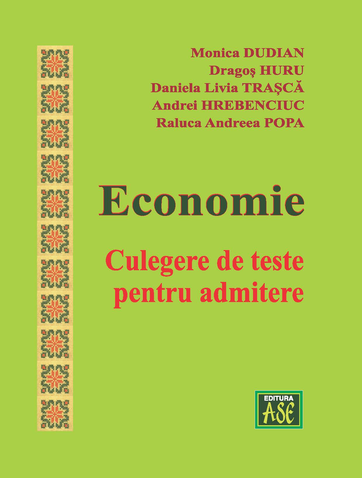 Economie. Culegere de teste pentru admitere